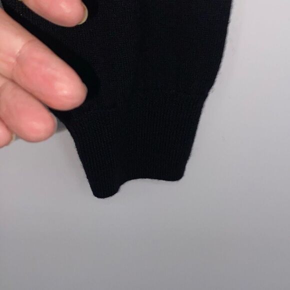 Jos A Bank Men's Traveler 1/4 Zip Merino Wool Pullover Sweater Black Size Large - Picture 7 of 13